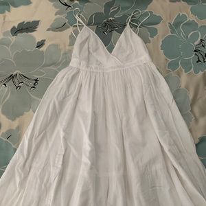 J Crew spaghetti strap dress white